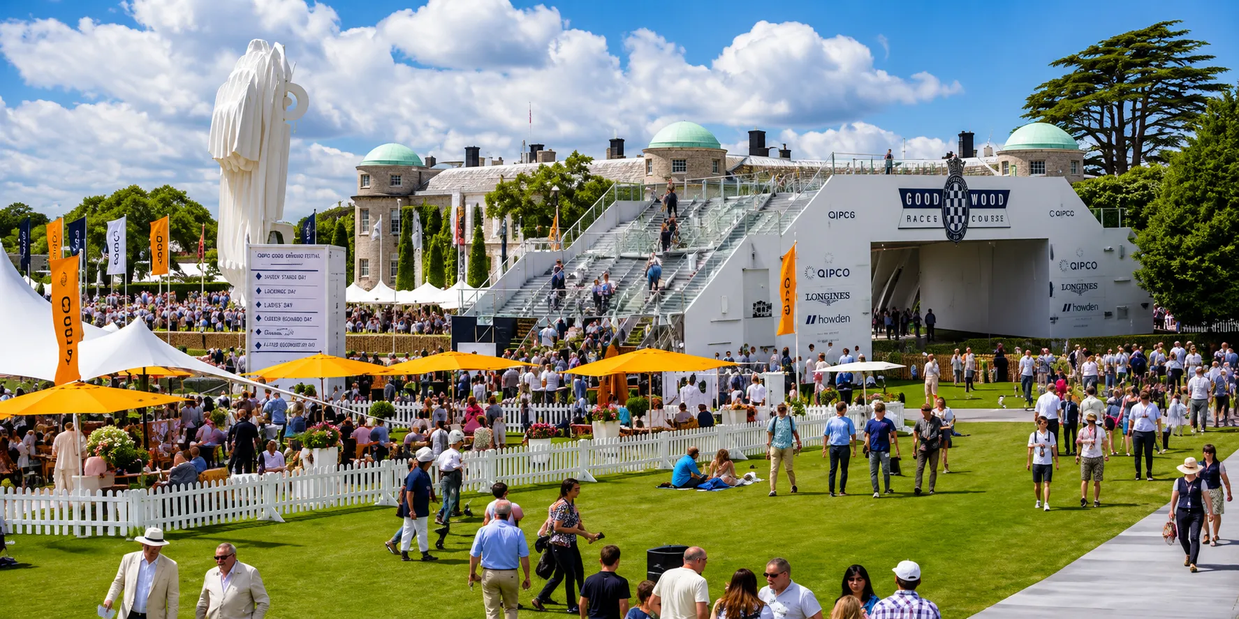 Private chauffeur travel from London to Goodwood Estate